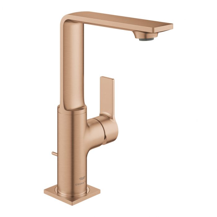 Bateria umywalkowa stojąca GROHE Allure 1-uchwytowa 1-otworowa brushed warm sunset z obrotową wylewką | 32146DL1