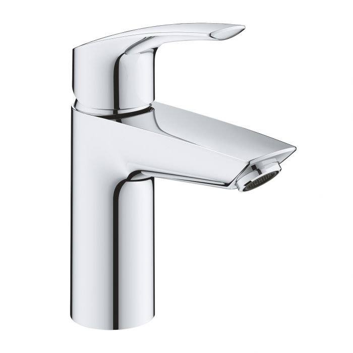 Bateria umywalkowa stojąca z ogranicznikiem temperatury GROHE Eurosmart 1-uchwytowa 1-otworowa chrom | 32154003
