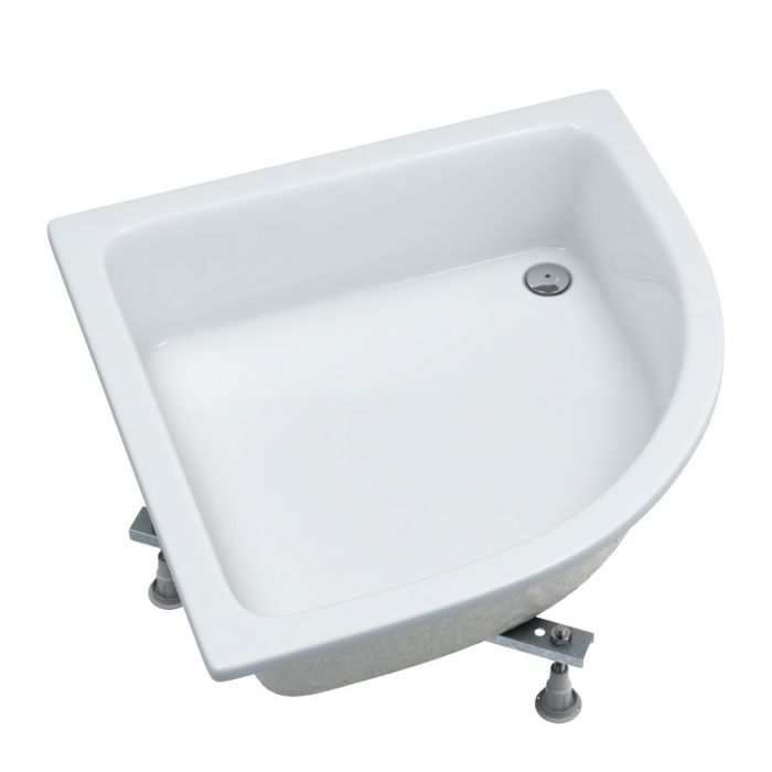 Brodzik akrylowySTANDARD PLUS półokrągły SCHEDPOL DAFNE 900 /10900 /10350 /10cm biały  | 3221