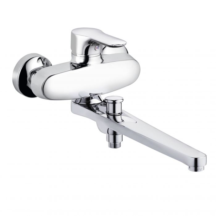 Bateria wannowo-natryskowa ścienna specjalna KLUDI OBJEKTA 1-uchwytowa DN 15 chrom  | 324910575