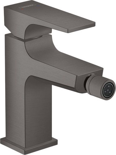 Bateria bidetowa stojąca HANSGROHE Metropol 1-uchwytowa 1-otworowa może współpracować z przepływowymi podgrzewaczami wody czarny chrom szczotkowany  | 32520340