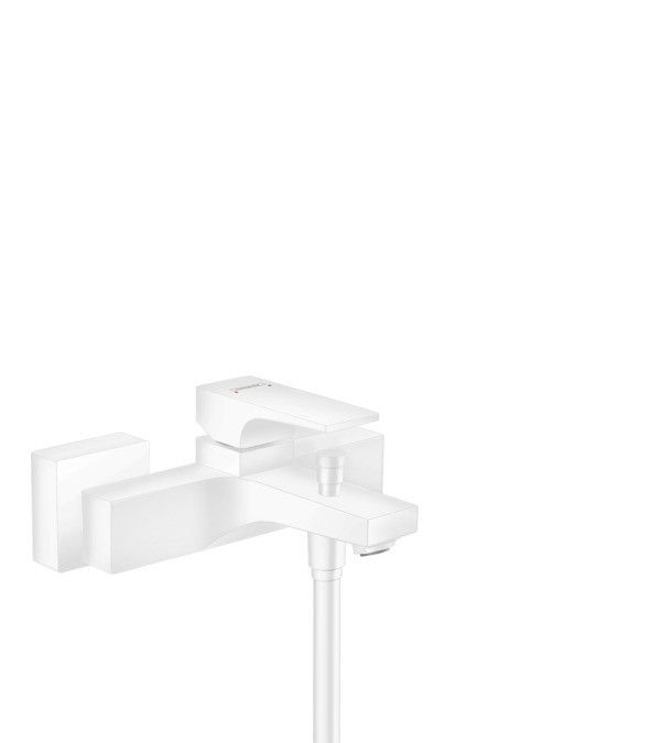 Bateria wannowa ścienna natynkowa HANSGROHE Metropol 1-uchwytowa 2-otworowa mosiądz matt white  | 32540700