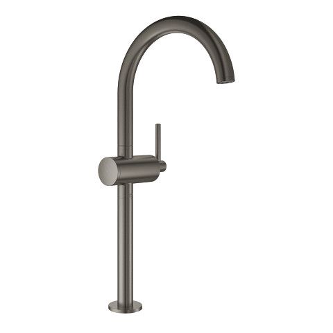 Bateria umywalkowa stojąca GROHE Atrio 1-uchwytowa 1-otworowa mosiężna brushed hard graphite z obrotową wylewką | 32647AL3