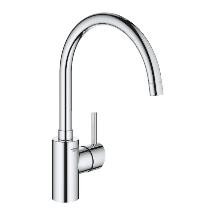 Bateria kuchenna stojąca wysoka GROHE Concetto 1-uchwytowa 1-otworowa mosiężna DN 15 chrom z obrotową wylewką C | 32661003