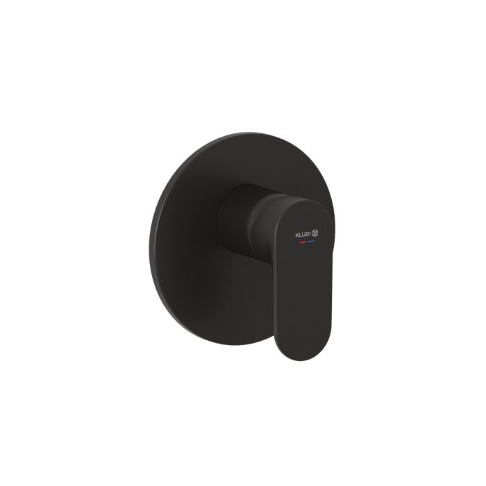 Bateria natryskowa podtynkowa KLUDI X1 1-uchwytowa czarny mat  | 327553975