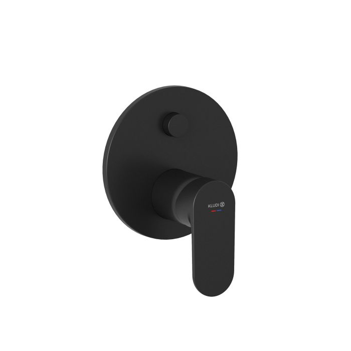 Bateria wannowo-natryskowa KLUDI X1 1-uchwytowa czarny mat  | 327593975