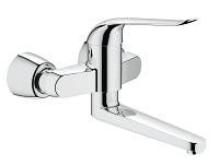 Bateria umywalkowa ścienna GROHE Eoroeco Special 1-uchwytowa 2-otworowa chrom  | 32774000