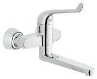Bateria umywalkowa ścienna GROHE Eoroeco Cosmopolitan T 1-uchwytowa 2-otworowa chrom | 32793000