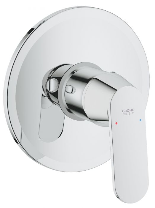 EUROSMART COSMOPOLITAN bateria natryskowa ścienna, podtynkowa, jednouchwytowa element zewnętrzny chrom z głowicą ceramiczną 46 mm