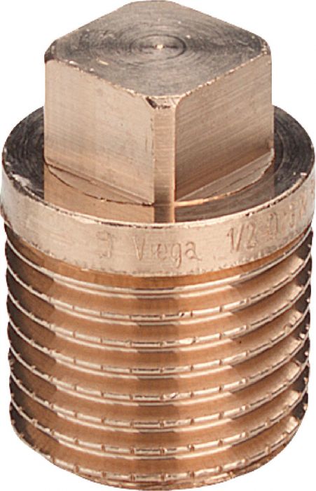 Korek gwintowany z brązu z wielokątem GZ 1/2" 3291