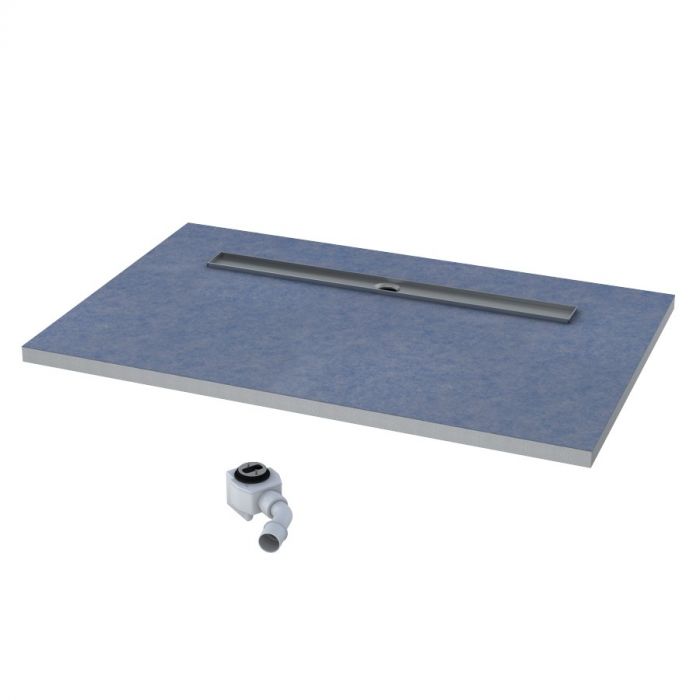 Brodzik STABILSOUND prostokątny podpłytkowy 100 x 90 cm SCHEDPOL BASE w zestawie szybkoprzepływowy syfon | 10010OLDB