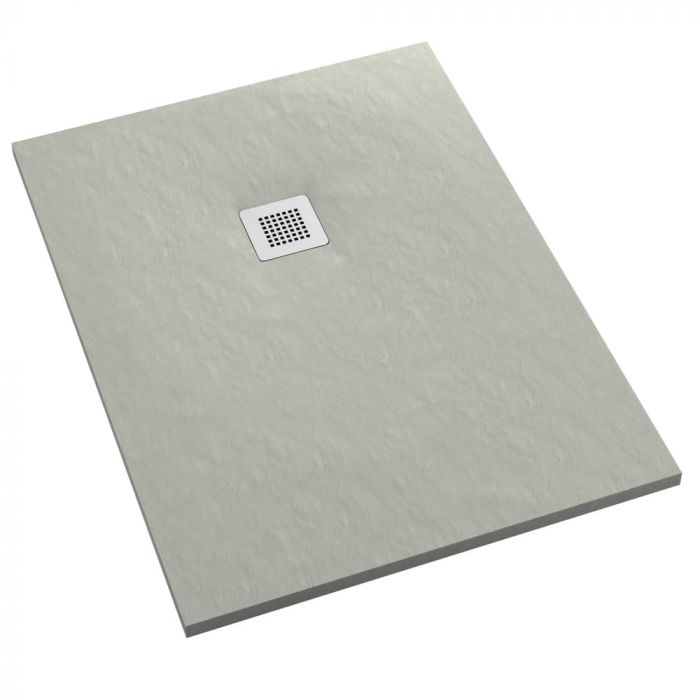 Brodzik kompozyt Stonicryl STABILSOUND PLUS kwadratowy 90 x 90 x 3.5 cm SCHEDPOL KALAIT z maskownicą ze stali nierdzewnej M2 oraz syfonem czyszczonym od góry | 33101CTSTM2