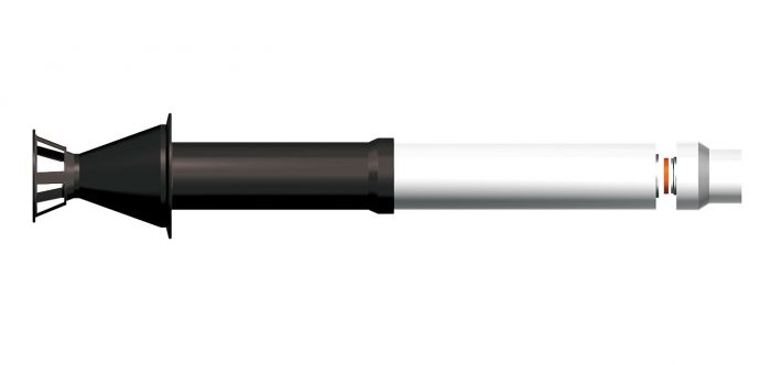Adapter pionowy do bezpośredniego podłączenia z kotłem DN 60/100 - DN 80/125