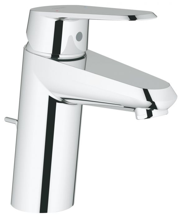 Bateria umywalkowa sztorcowa GROHE POLSKA Eurodisc Cosmopolitan 1-uchwytowa 1-otworowa mosiężna DN 15 chrom SilkMove głowica 35mm, StarLight, QuickFix  | 33190002