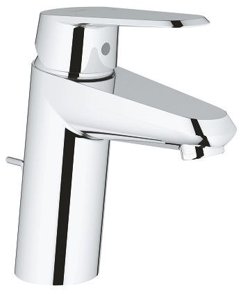 Bateria umywalkowa stojąca GROHE Eurodisc Cosmopolitan 1-uchwytowa 1-otworowa mosiężna DN 15 chrom SilkMove głowica 35mm, StarLight, QuickFix, EcoJoy | 3319020E