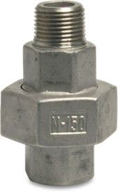 Śrubunek gwintowany prosty stal nierdzewna GW x GZ 1/2"