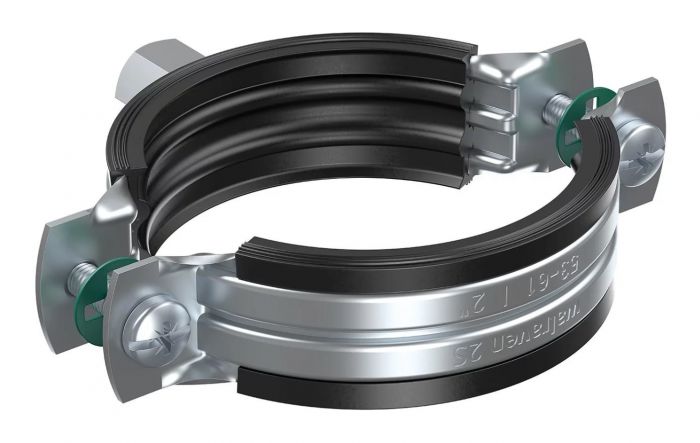Obejma BIS 2S z okładziną EPDM M8 25-30 mm