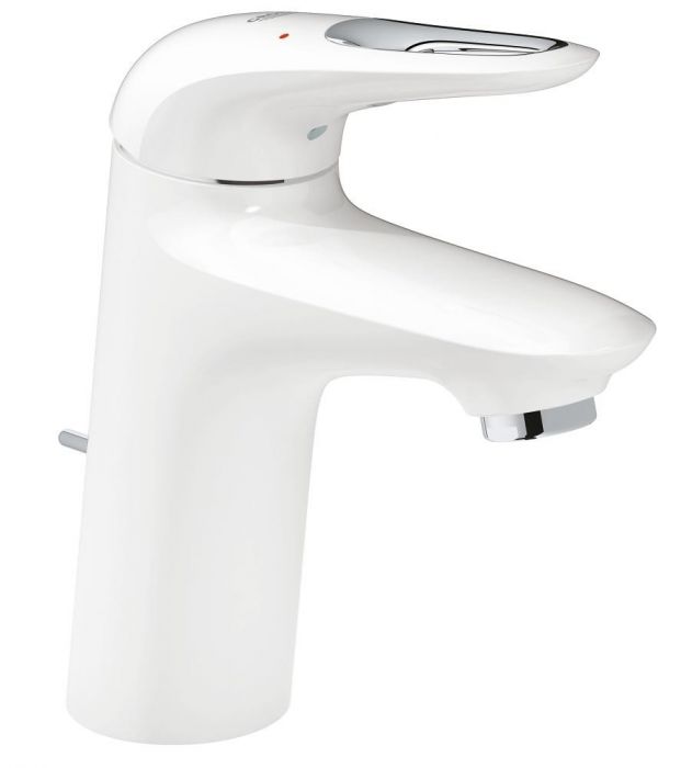 Bateria umywalkowa sztorcowa GROHE Eurostyle 1-uchwytowa 1-otworowa mosiężna DN 15 moon white/chrom | 33558LS3