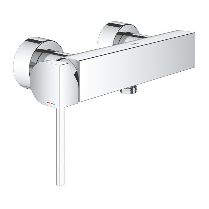 Bateria prysznicowa ścienna GROHE Plus 1-uchwytowa 2-otworowa mosiężna chrom | 33577003