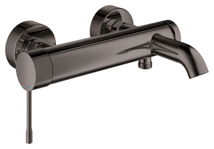 Bateria wannowa ścienna GROHE Essence 1-uchwytowa 2-otworowa mosiężna hard graphite | 33624A01