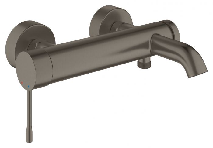 Bateria wannowa ścienna GROHE Essence 1-uchwytowa 2-otworowa mosiężna brushed hard graphite | 33624AL1