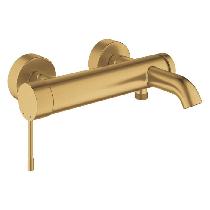 Bateria wannowa ścienna GROHE Essence 1-uchwytowa 2-otworowa mosiężna brushed cool sunrise | 33624GN1 #2