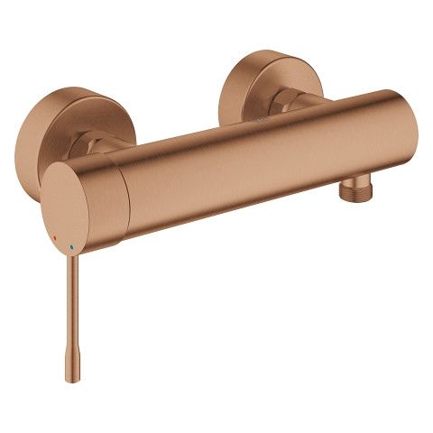 Bateria prysznicowa ścienna GROHE Essence 1-uchwytowa 2-otworowa mosiężna brushed warm sunset | 33636DL1