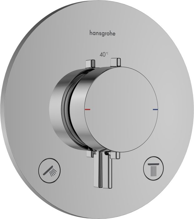 Bateria prysznicowa podtynkowa termostatyczna do 2 odbiorników HANSGROHE Ecostat Comfort S chrom  | 33715000