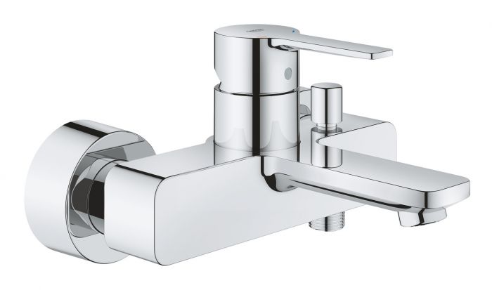 Bateria wannowa ścienna GROHE Lineare 1-uchwytowa 2-otworowa mosiężna chrom | 33849001