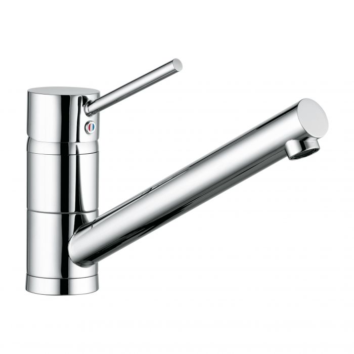 SCOPE bateria kuchenna jednootworowa, jednouchwytowa wysokość: 152 mm zasięg wylewki: 200 mm DN 10 chrom obrotowa wylewka