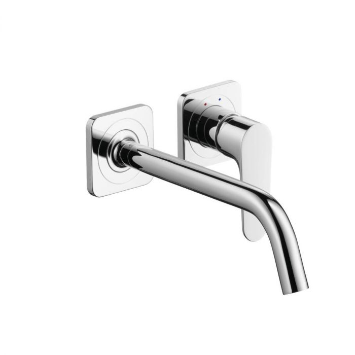 Bateria umywalkowa ścienna podtynkowa HANSGROHE Axor Citterio M 1-uchwytowa 2-otworowa może współpracować z przepływowymi podgrzewaczami wody mosiądz złoto optyczne polerowane z długą wylewką | 34116990