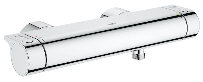 Bateria prysznicowa ścienna termostatyczna GROHE Grohtherm 2000 2-uchwytowa 2-otworowa mosiężna DN 15 chrom  | 34169001