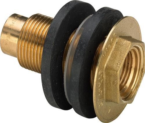 Przepust ścienny prosty z brązu przyłącze lutowane GW 55 mm x 1/2" x 3/4" 3427.2