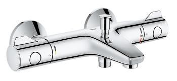 Bateria wannowa ścienna termostatyczna GROHE Grohtherm 800 2-uchwytowa 2-otworowa mosiężna DN 15 chrom | 34567000