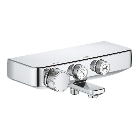Bateria wannowa ścienna termostatyczna GROHE Grohtherm SmartControl 2-otworowa mosiężna DN 15 chrom z wylewką z perlatorem | 34718000