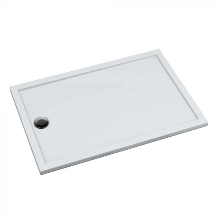 Brodzik kompozytowy Stonicryl prostokątny 110 x 80 x 4.5 cm SCHEDPOL CORRINA NEW z zestawem antypoślizgowym AP0 - Safe Mase Tripple Protect | 34937