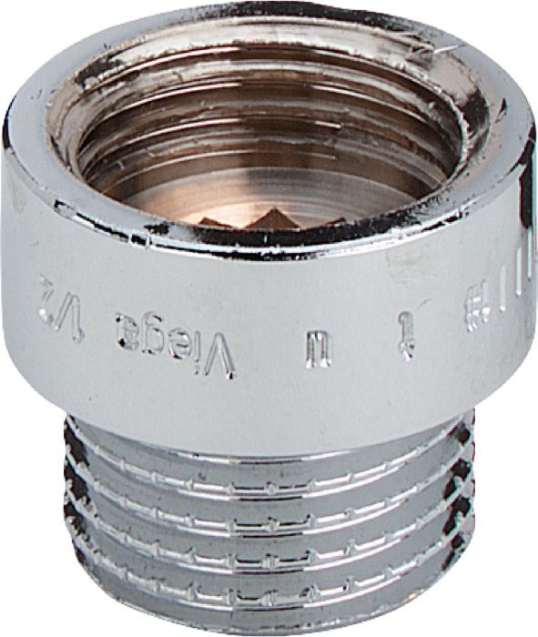 Przedłużka gwintowana z brązu chromowana z wielokątem wewnętrznym GZ x GW 3/4" x 10 mm 3526