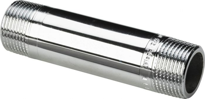 Nypel gwintowany długi z brązu chromowany GZ 3/4" 150 mm 3530