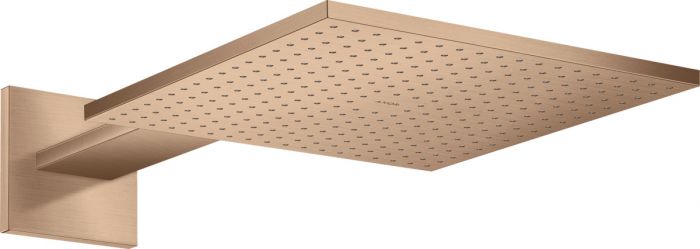 Głowica prysznicowa kwadratowy ścienna, 1-strumieniowa 300 x 300 mm HANSGROHE Axor ShowerSolutions strumień: PowderRain czerwone złoto szczotkowane | 35314310