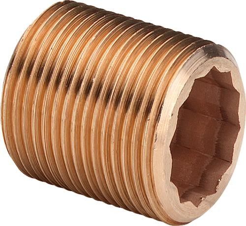 Nypel długi z brązu przyłącze lutowane 60 mm x 1/2" 3535