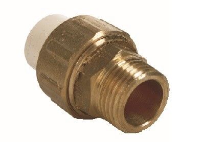 Śrubunek PVC/mosiądz GZ x KZ 3/4"