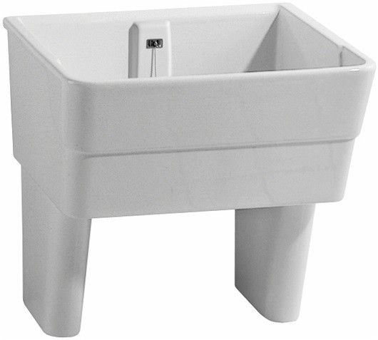Umywalka ceramiczna GEBERIT Publica Garda wielofunkcyjna 740 x 585 x 350 mm biała połysk w komplecie przelew | 355675000