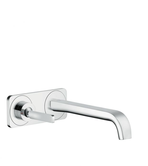 Element natynkowy do skompletowania z zestawem podstawowym (13623180) HANSGROHE Axor Citterio E do baterii umywalkowej podtynkowej 1-uchwytowej mosiądz szczotkowany z płytką montażową | 36114950