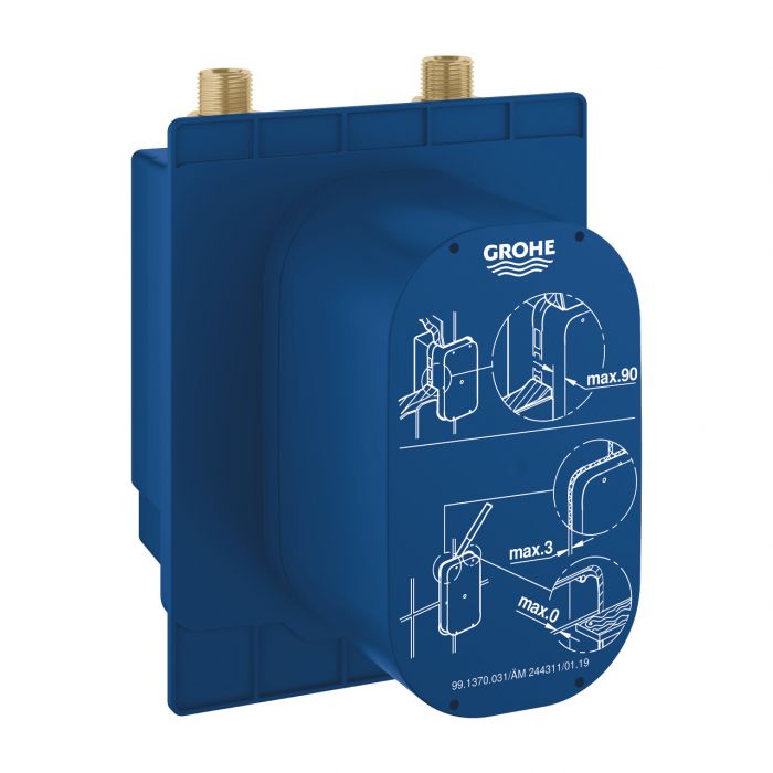 Puszka ze zintegrowanym, wstępnie ustawionym termostatem pasuje do produktów na podczerwień do montażu gotowego GROHE Eurosmart Cosmopolitan E | 36336001