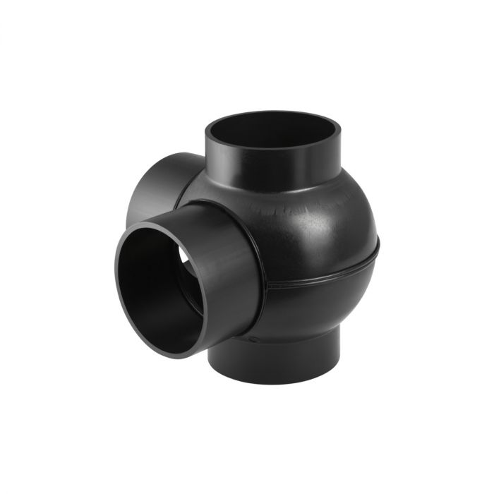 Czwórnik PE-HD 90° 75 mm Pluvia