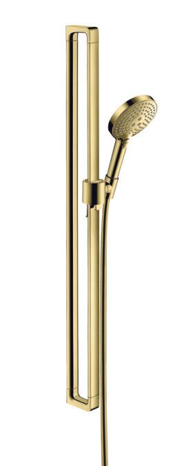 Zestaw prysznicowy HANSGROHE Axor Citterio E tworzywo sztuczne mosiądz polerowany AXOR ShowerSolutions Główka prysznicowa Axor 120 3jet, AXOR Citterio E Suwak do Unica 'E, AXOR Wąż prysznicowy 1,60 m | 36735930