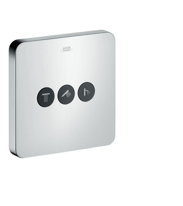 Element natynkowy HANSGROHE Axor ShowerSelect podtynkowego zaworu odcinającego do 3 odbiorników chrom | 36773000