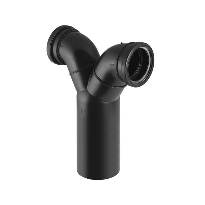 Trójnik do 2 WC d 110 x 90 mm 390 mm PE-HD GEBERIT  | 367923161