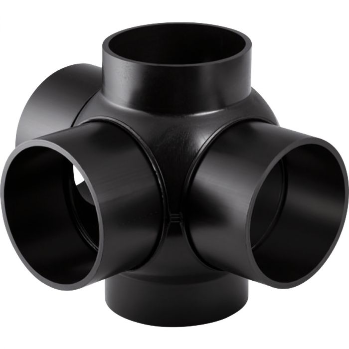 Kształtka PE-HD 88,5° wielorozgałęźna podejście co 90° 125/110 mm #2