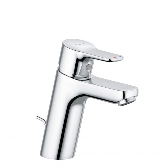 Bateria umywalkowa KLUDI PURE&EASY 100 1-uchwytowa 1-otworowa mosiężna DN 15 chrom  | 371900565
